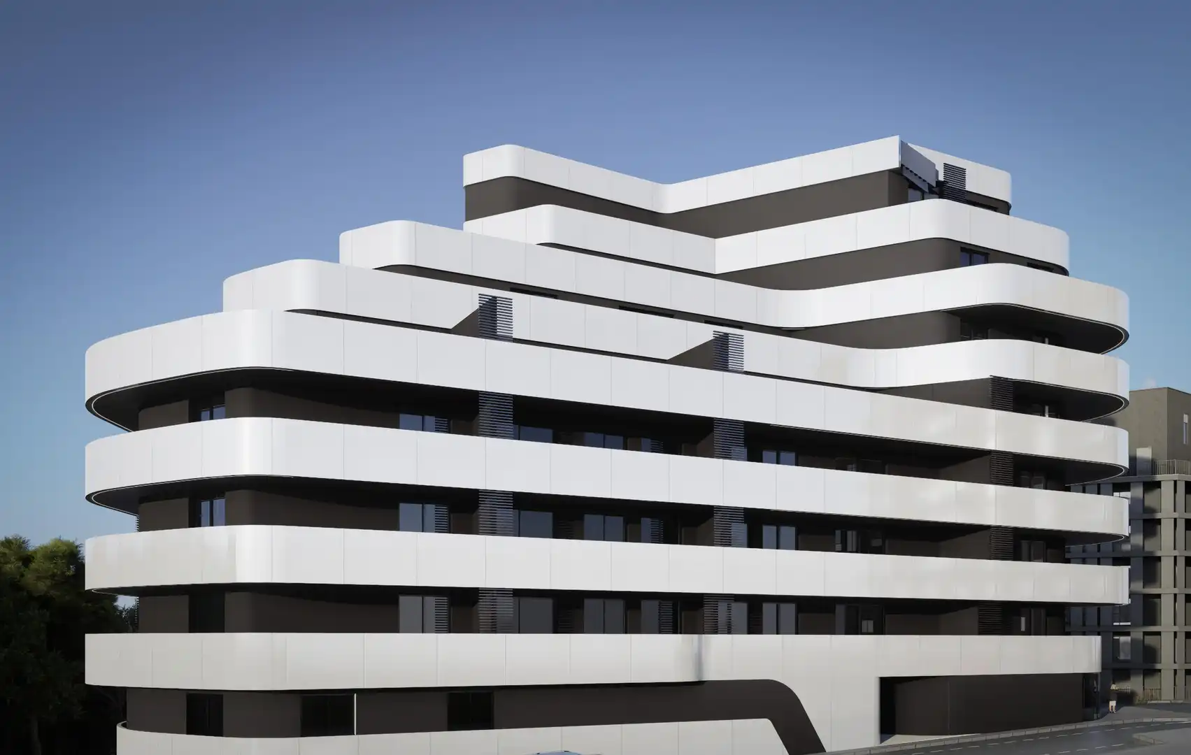 Vista exterior de Apartament en venda en Calpe / Calp amb Piscina comunitària