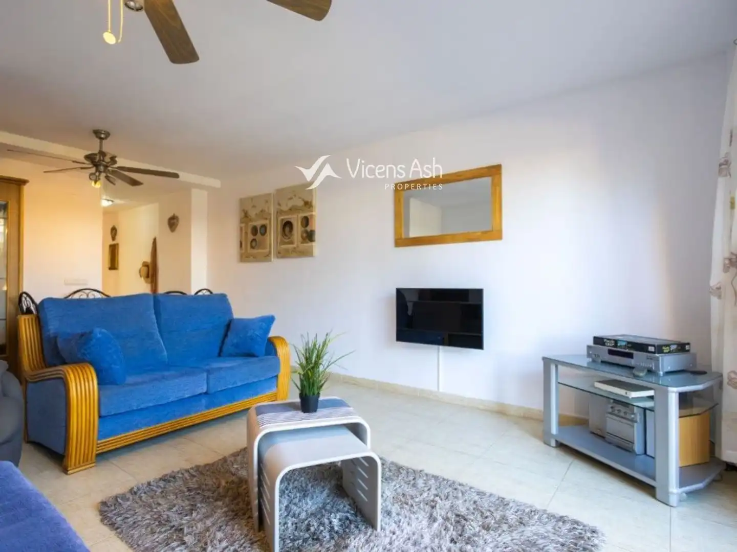 Wohnzimmer von Wohnung zum Verkauf in Jávea / Xàbia mit Klimaanlage, Terrasse und Schwimmbad