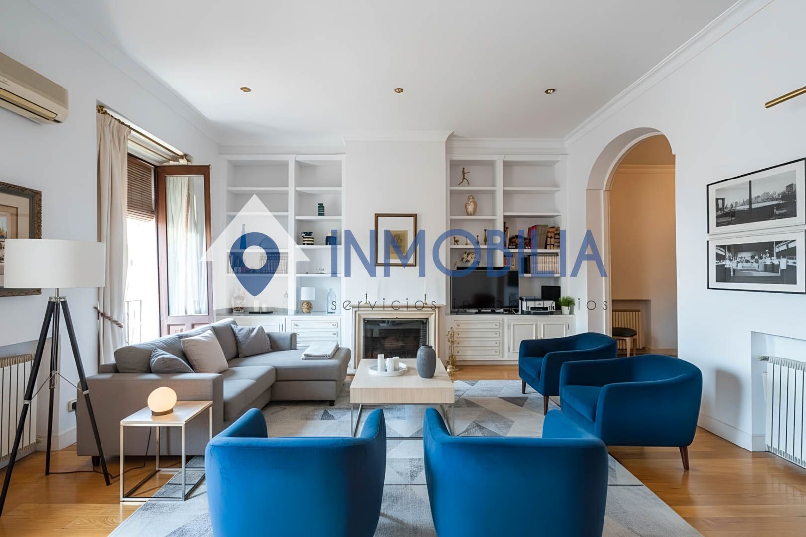 Sala d'estar de Pis en venda en  Madrid Capital amb Aire condicionat, Calefacció i Balcó