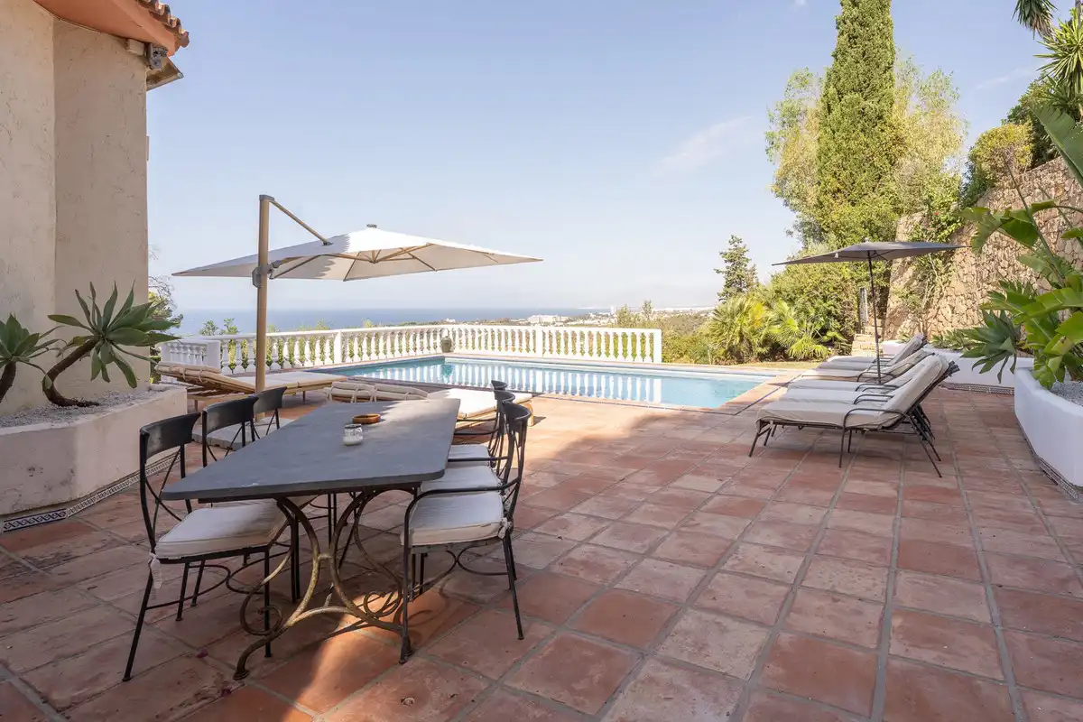 Terraza de Casa o chalet en venta en Marbella con Piscina