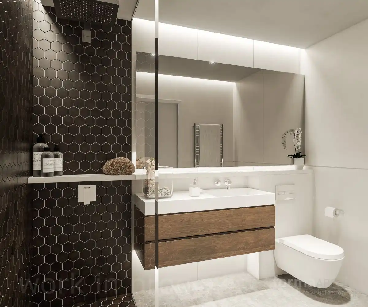 Baño de Apartamento en venta en Escaldes – Engordany con Aire acondicionado, Parquet y Terraza