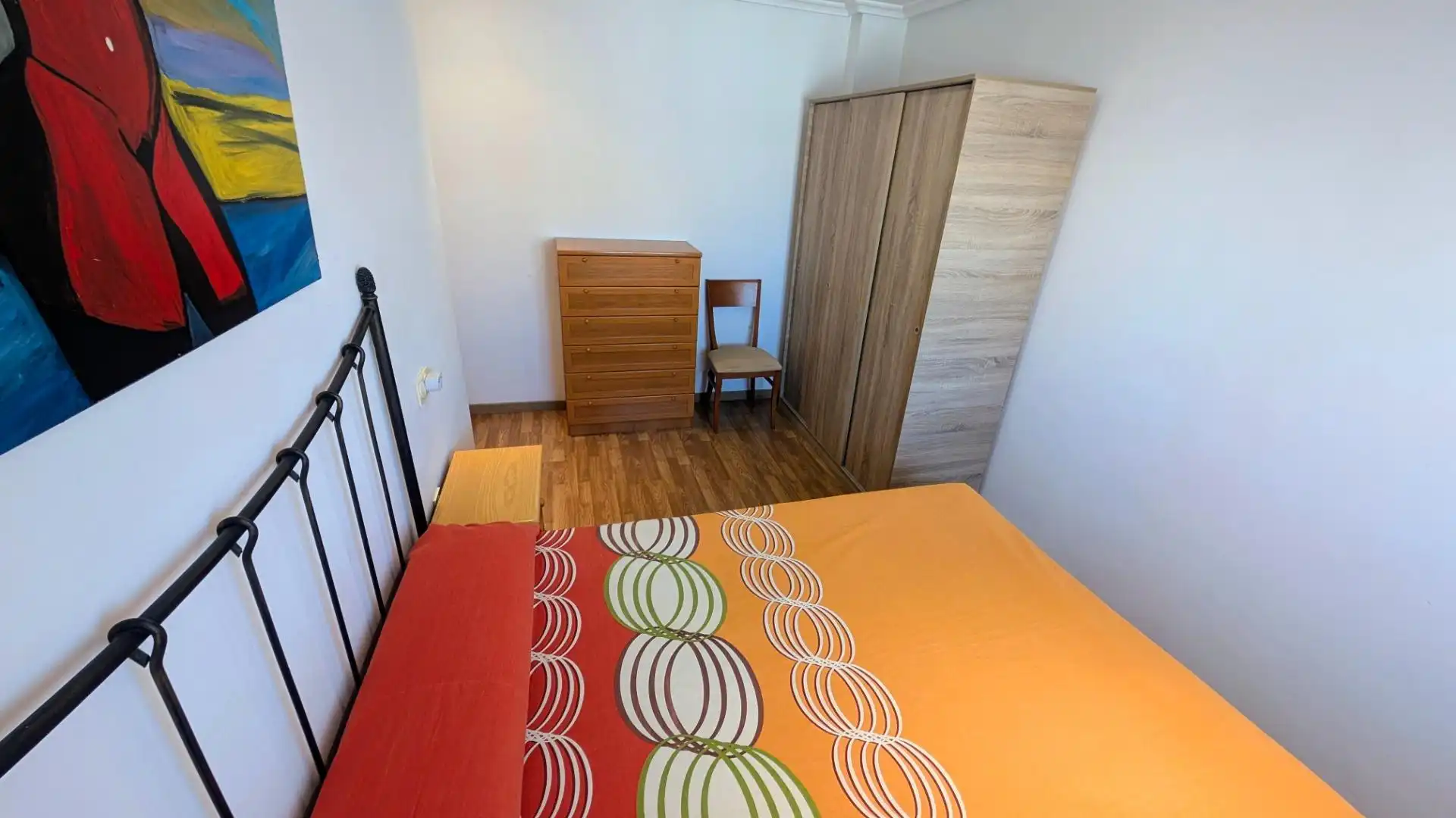 Bedroom of Flat for rent in Elche / Elx  with Air Conditioner, Terrace and Furnished