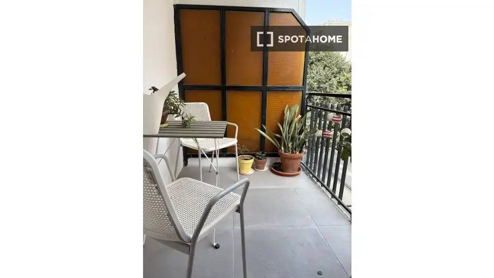 Terrassa de Apartament per a compartir en Málaga amb Aire condicionat, Terrassa i Moblat