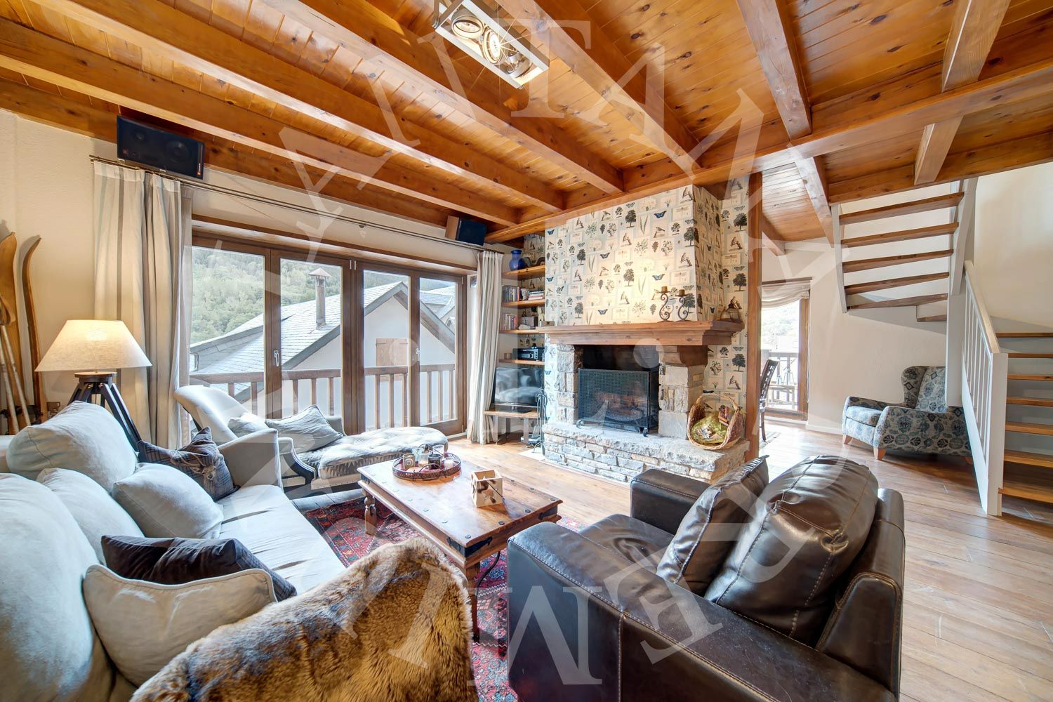 Living room of Duplex for sale in Naut Aran  with Heating, Parquet flooring and Storage room
