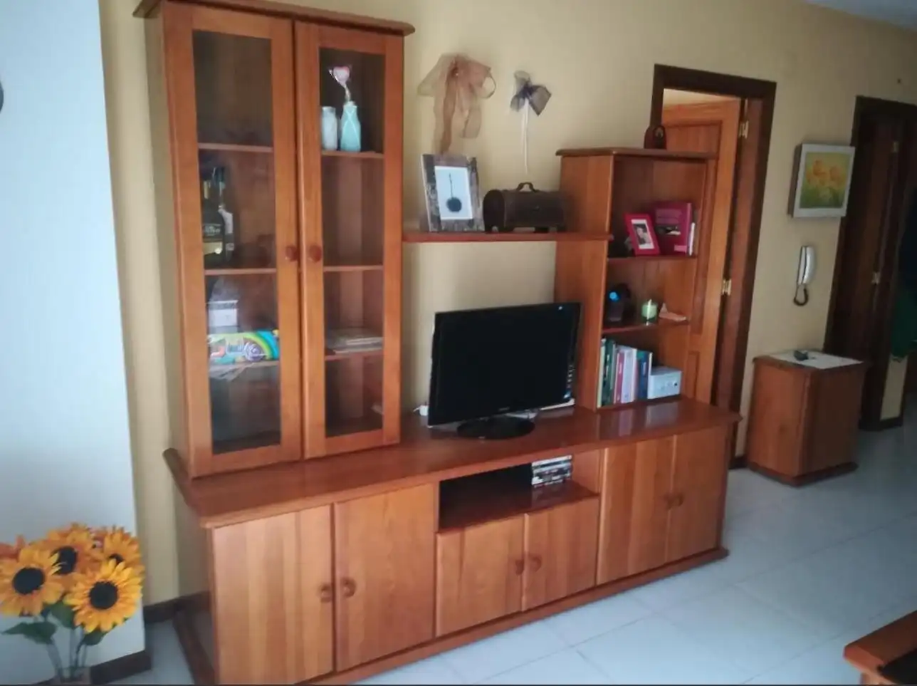 Wohnzimmer von Wohnung zur Miete in Ourense Capital  mit Heizung, Möbliert und Balkon