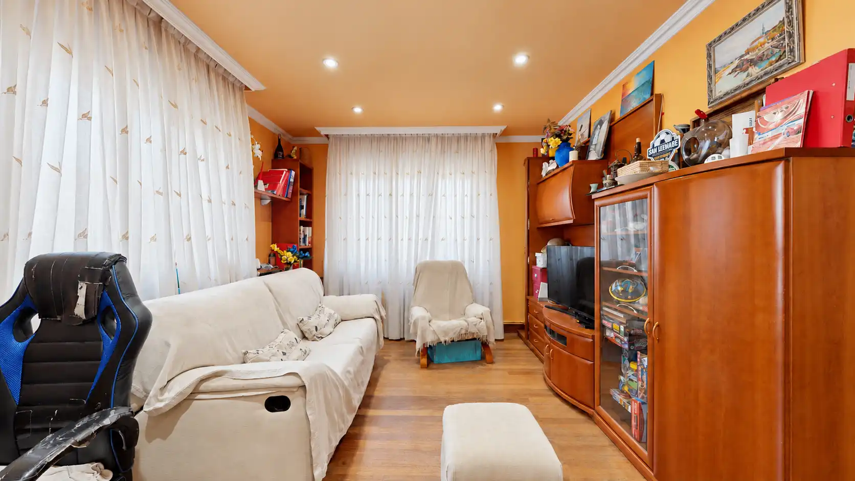 Sala de estar de Piso en venta en Bilbao  con Calefacción y Terraza