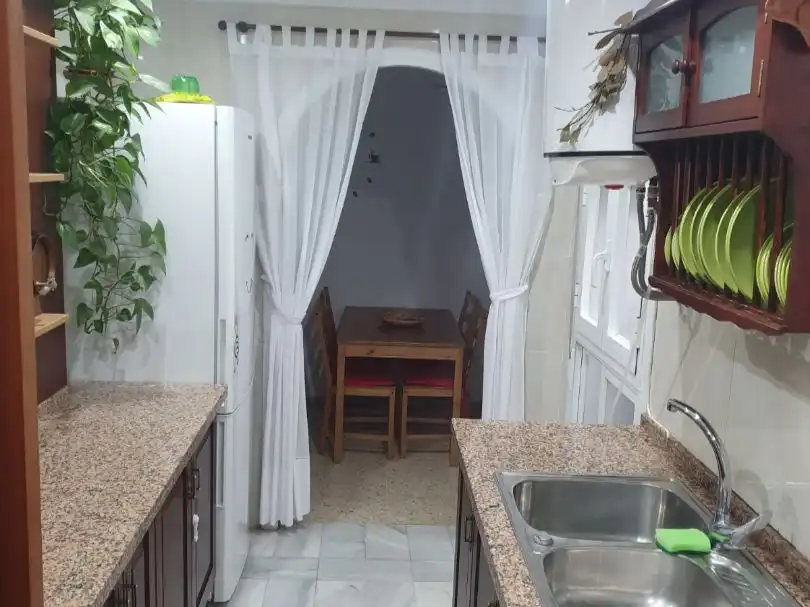Küche von Wohnung zur Miete in El Puerto de Santa María mit Klimaanlage