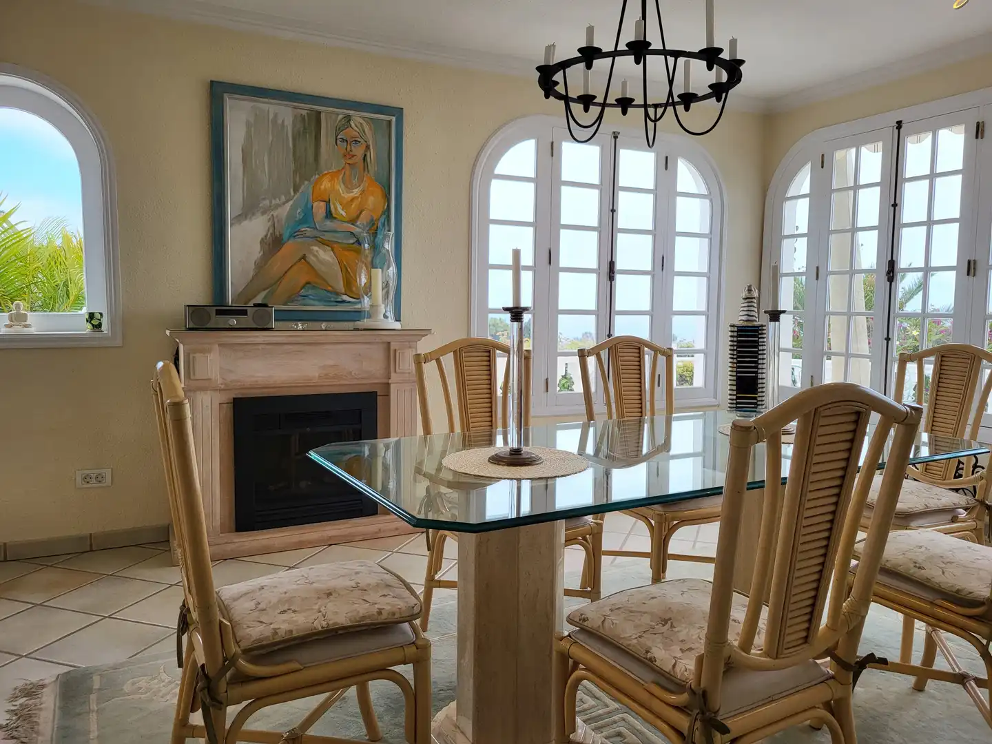 Comedor de Casa o chalet en venta en El Sauzal con Terraza, Piscina y Amueblado