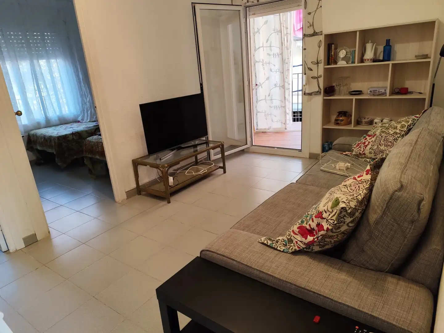 Living room of Flat for rent in Calonge i Sant Antoni  with Air Conditioner, Heating and Furnished
