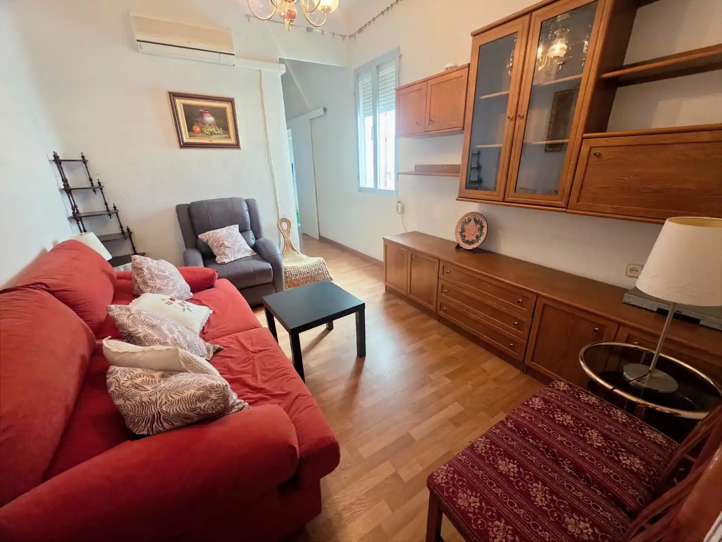Sala de estar de Piso en venta en  Madrid Capital con Aire acondicionado, Calefacción y Amueblado