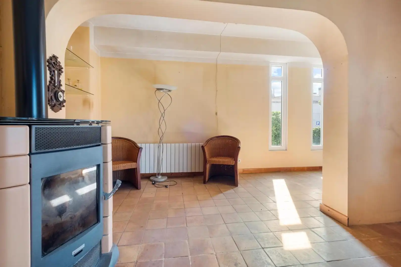Sala de estar de Casa o chalet en venta en Sant Pere Pescador con Aire acondicionado, Calefacción y Jardín privado