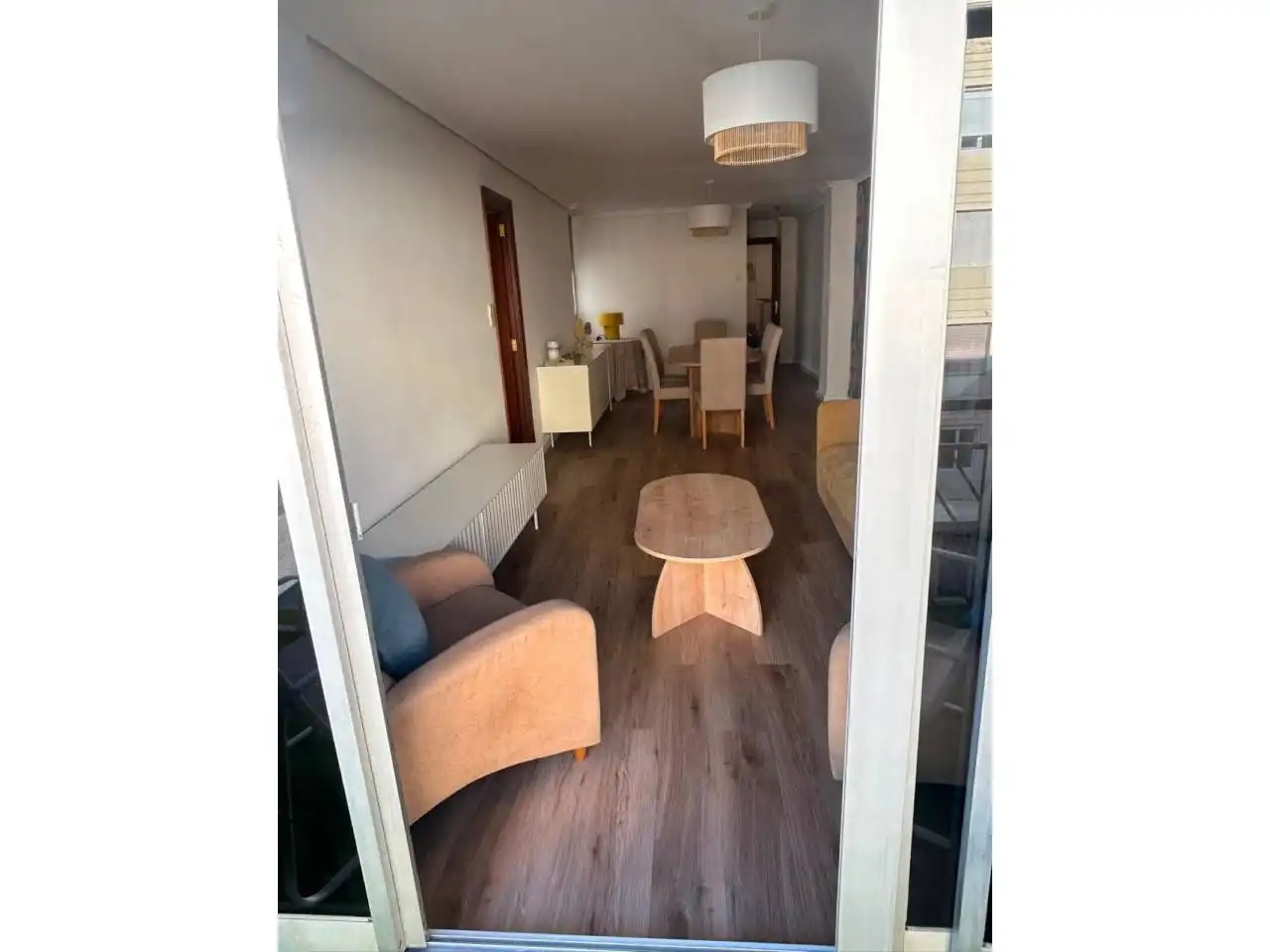 Dining room of Flat for rent in Valencia  with Air Conditioner, Parquet flooring and Storage room