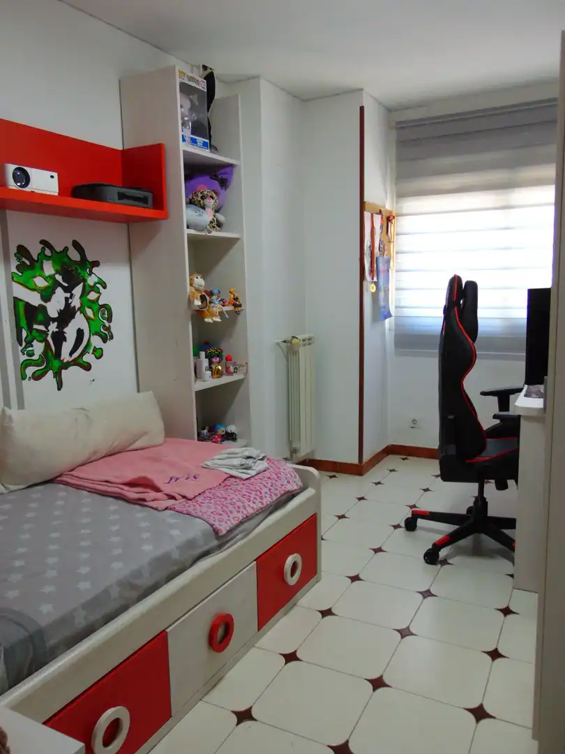 Bedroom of Flat for sale in Móstoles  with Heating, Terrace and Furnished