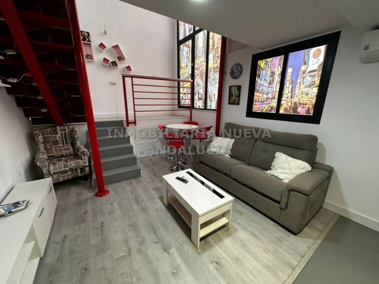 Living room of House or chalet to rent in  Almería Capital  with Air Conditioner, Terrace and Furnished