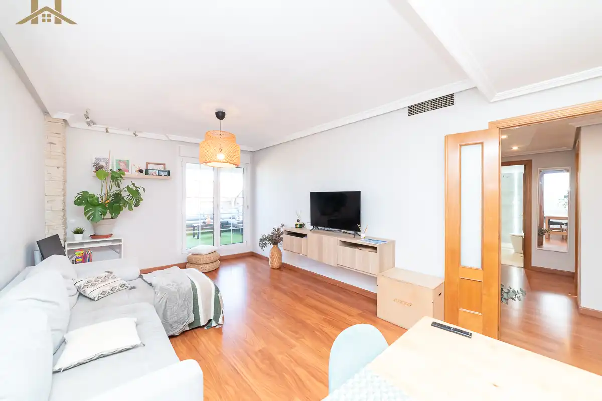 Sala d'estar de Àtic en venda en Arroyomolinos (Madrid) amb Aire condicionat, Calefacció i Terrassa