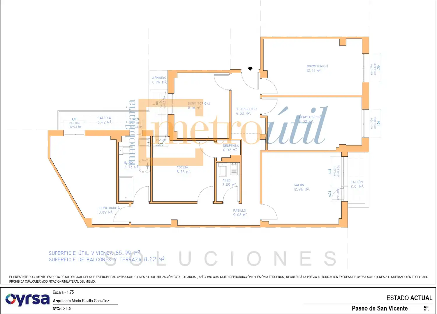Appartamento con terrazza in vendita a Paseo de San Vicente, imagen 6