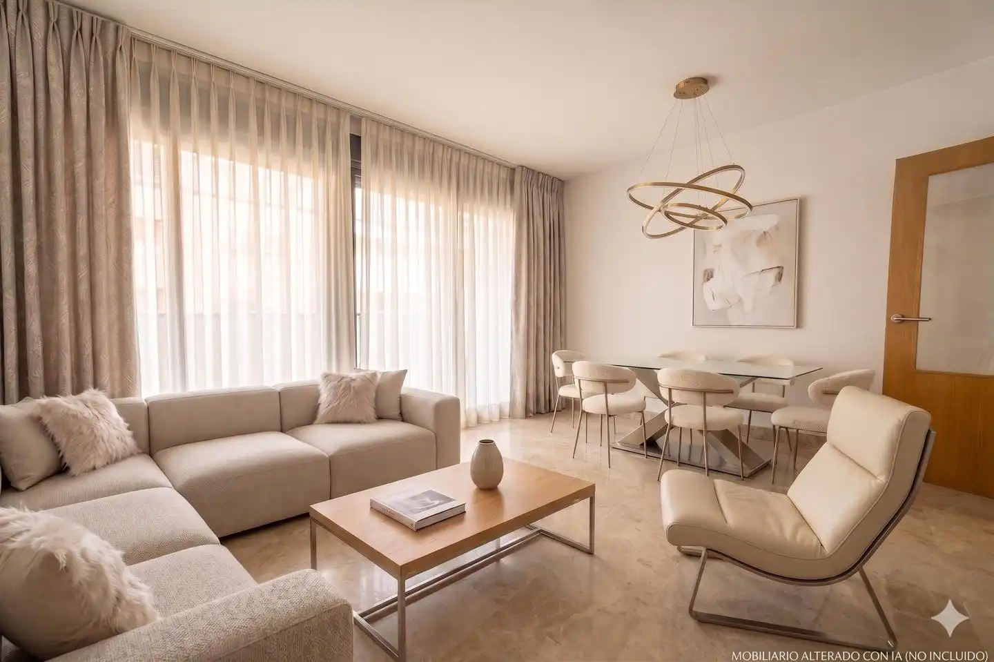 Wohnzimmer von Wohnung zum Verkauf in Málaga mit Klimaanlage, Terrasse und Gemeinschaftspool