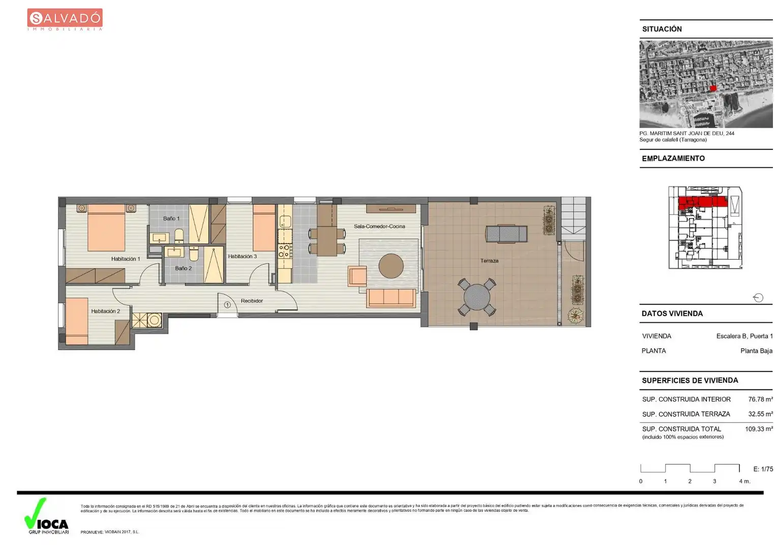 Flat for sale in Calafell  with Air Conditioner, Heating and Terrace