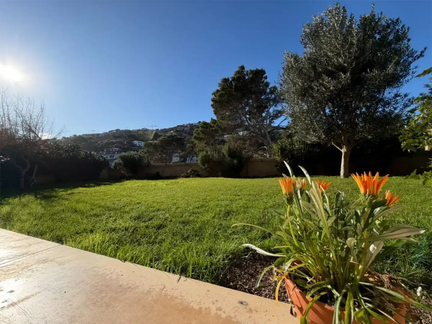 Garten von Wohnung zur Miete in Begur mit Klimaanlage und Schwimmbad
