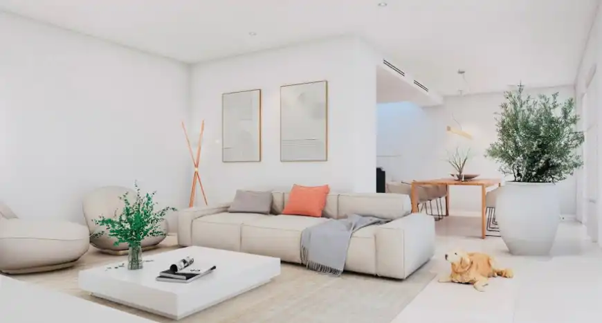 Sala d'estar de Casa adosada en venda en Sanet y Negrals amb Aire condicionat, Calefacció i Jardí privat