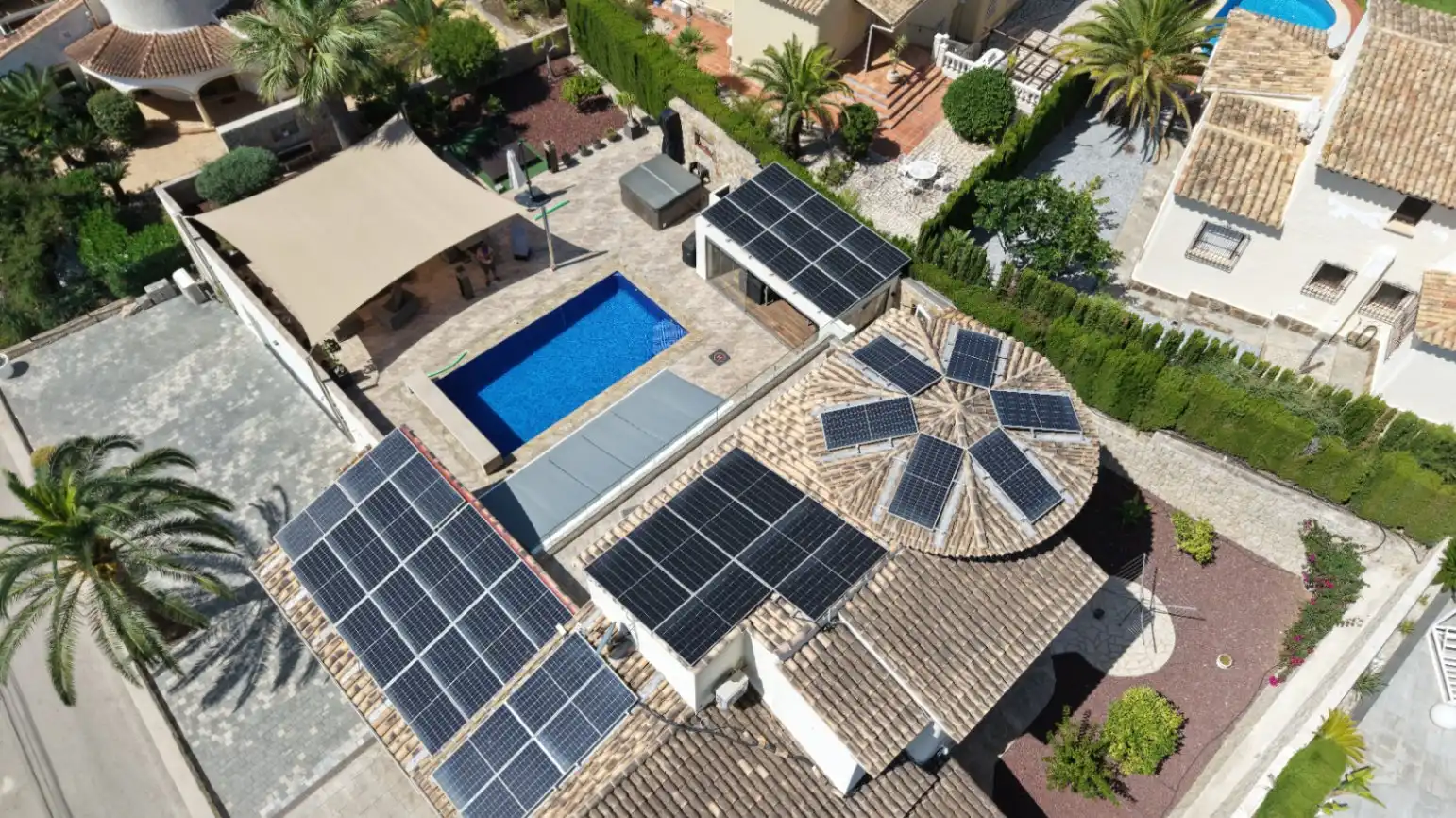 Swimming pool of Houses for sale in Moraira  with Air Conditioner, Heating and Private garden