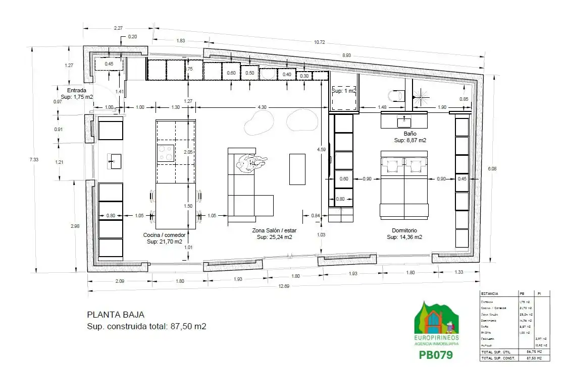 Finca rústica en venta en Puértolas