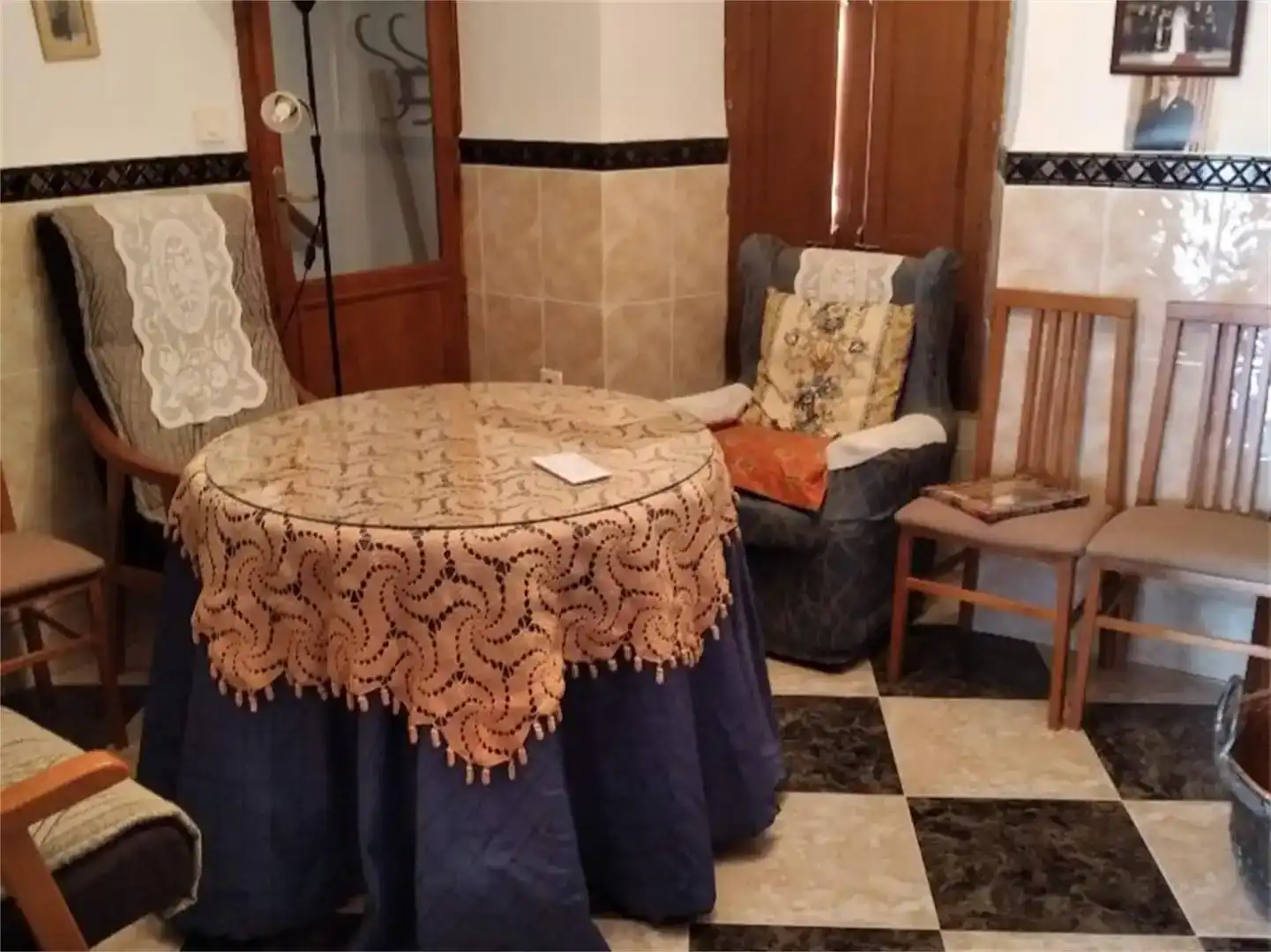 Menjador de Casa adosada en venda en Siruela amb Moblat