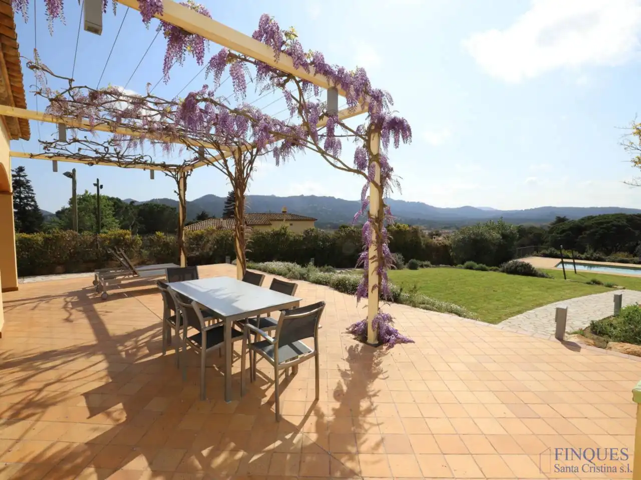 Terraza de Casa o chalet en venta en Santa Cristina d'Aro con Aire acondicionado, Calefacción y Jardín privado