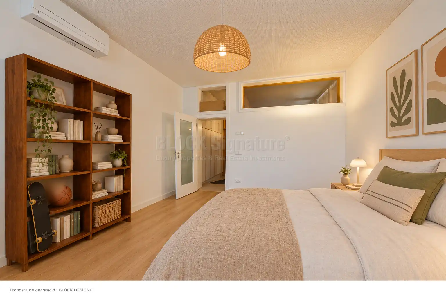 Dormitori de Casa adosada en venda en Mataró amb Aire condicionat, Jardí privat i Parquet