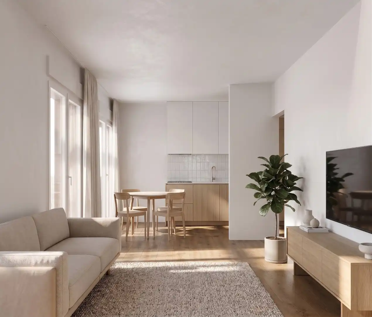 Living room of Flat for sale in Villamuriel de Cerrato  with Heating