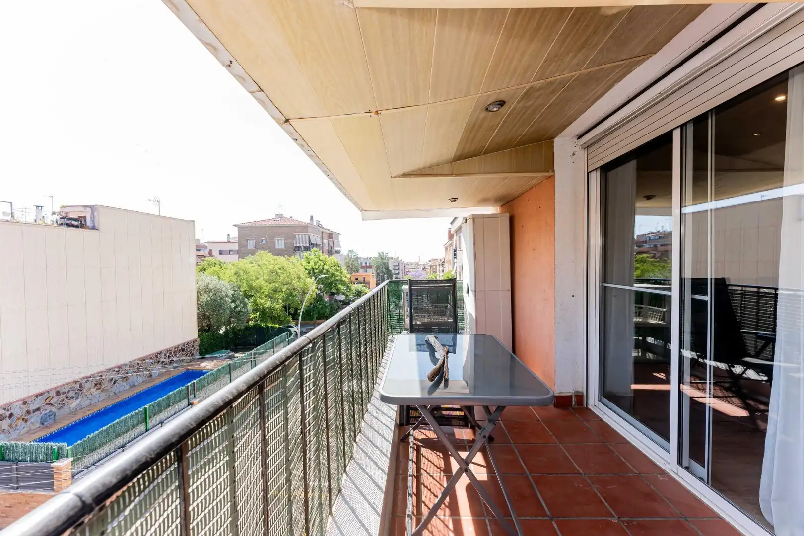 Terrace of Flat for sale in Castelldefels  with Air Conditioner, Heating and Parquet flooring