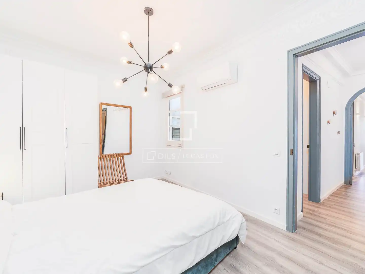 Schlafzimmer von Wohnung zur Miete in Barcelona mit Klimaanlage, Terrasse und Möbliert