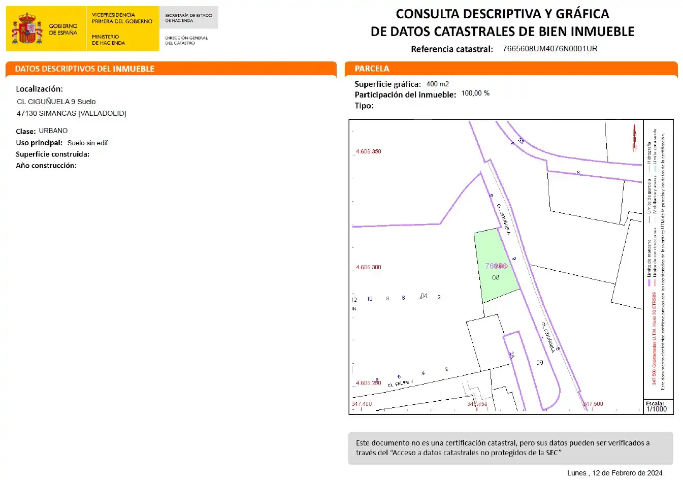 Terreny residencial en venda a Calle Ciguñuela 9, imagen 6