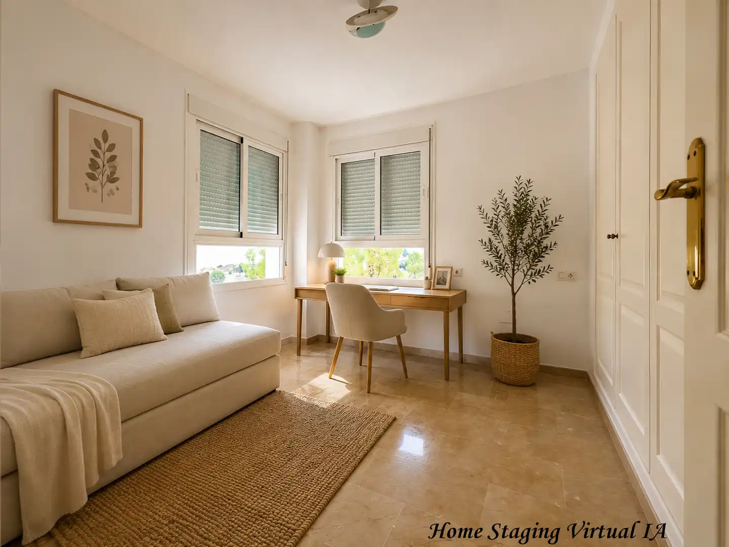 Dormitori de Apartament en venda en Mijas amb Aire condicionat, Terrassa i Forn
