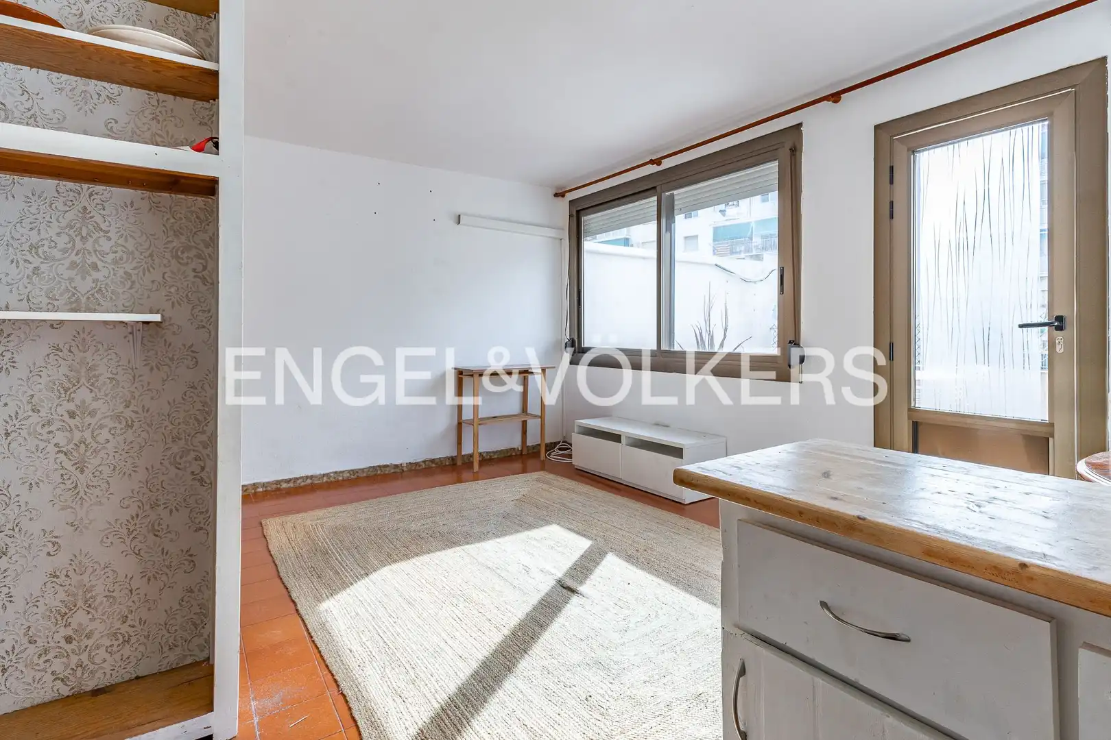 Sala de estar de Piso en venta en Barcelona con Calefacción, Terraza y Balcón