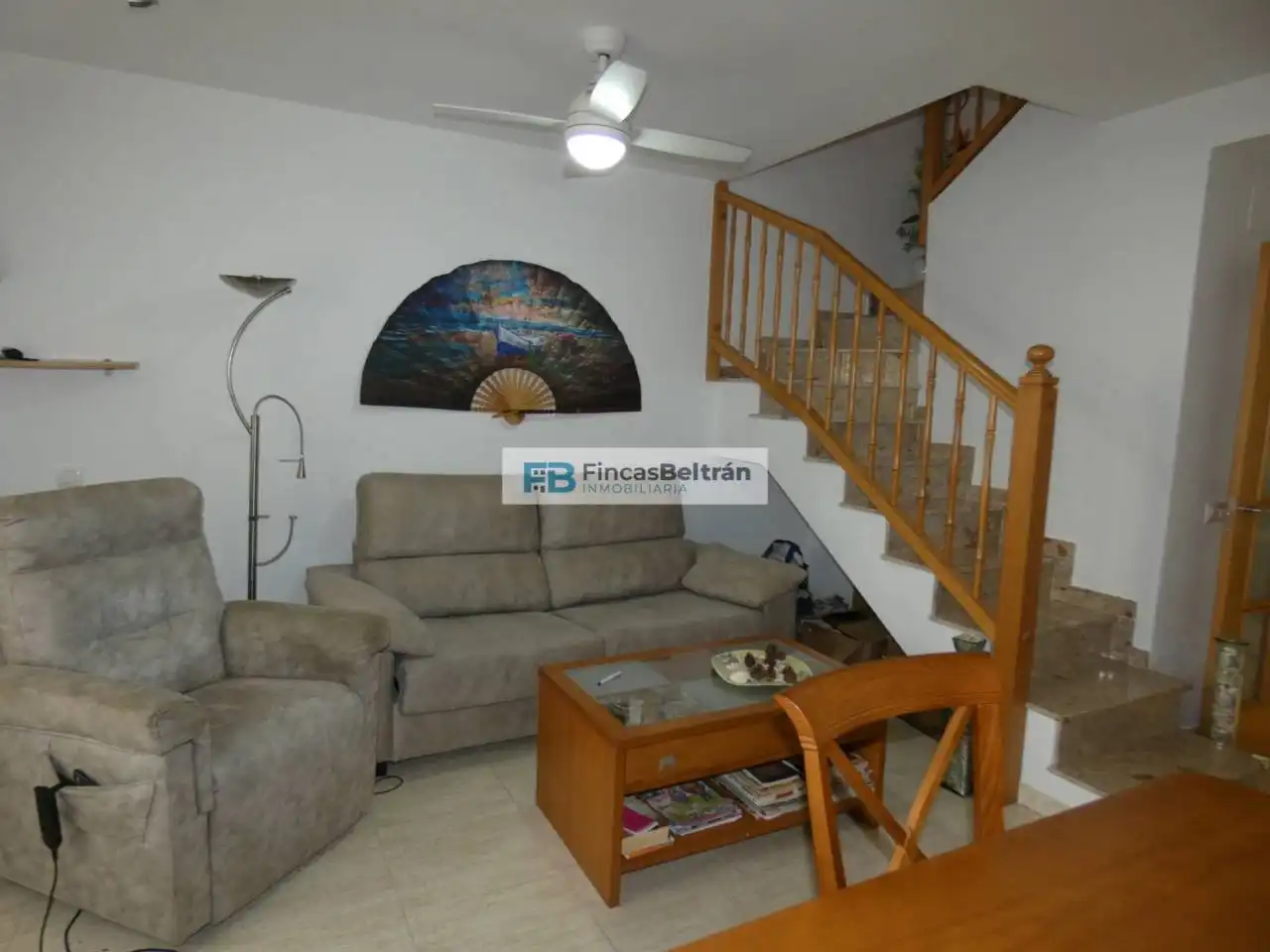 Sala de estar de Dúplex en venta en Benicarló con Aire acondicionado, Terraza y Amueblado