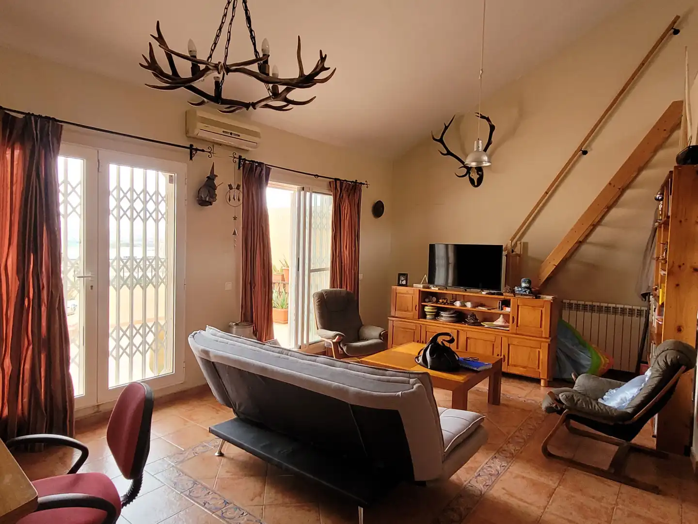 Wohnzimmer von Haus oder Chalet zum Verkauf in Manises mit Klimaanlage, Terrasse und Abstellraum