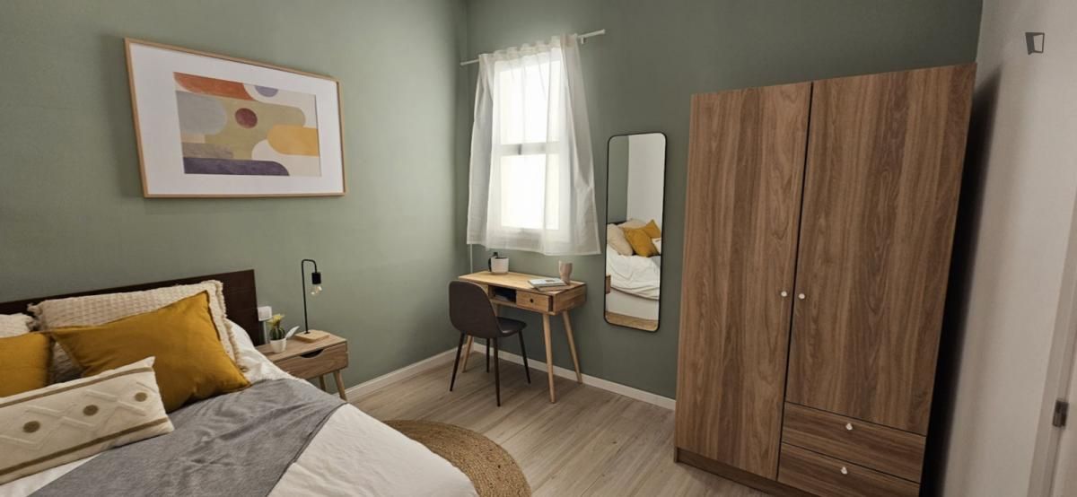 Bedroom of Apartment to share in  Barcelona Capital  with Heating, Furnished and Oven