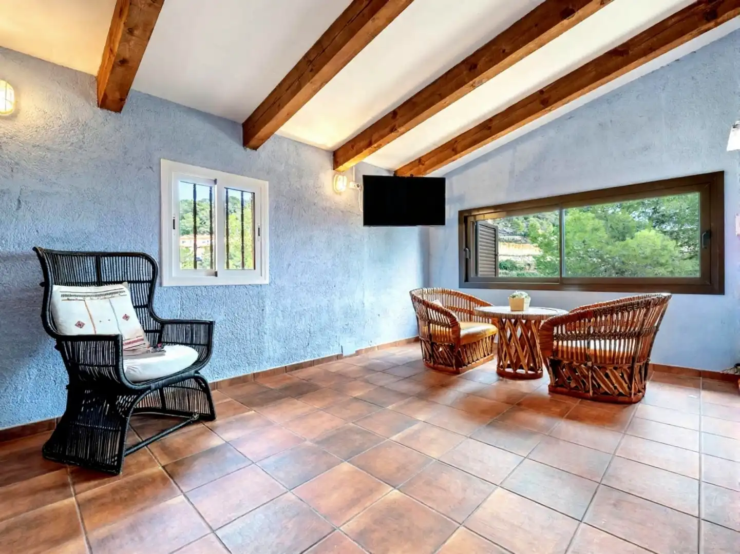 Sala de estar de Casa o chalet en venta en Roda de Berà con Aire acondicionado, Calefacción y Jardín privado