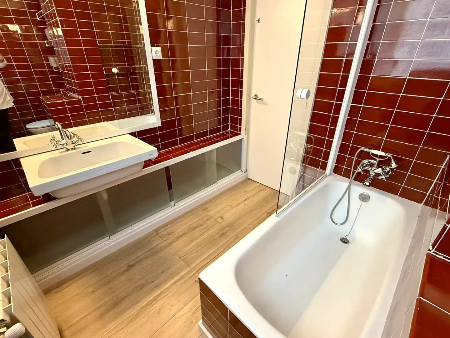 Bany de Dúplex en venda en Barcelona amb Calefacció, Parquet i Terrassa