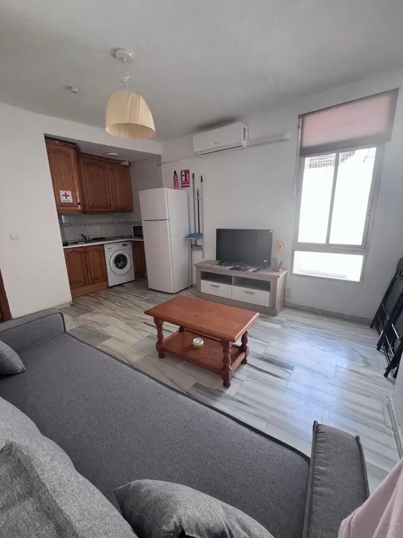 Sala d'estar de Àtic de lloguer en Granada amb Aire condicionat, Terrassa i Moblat