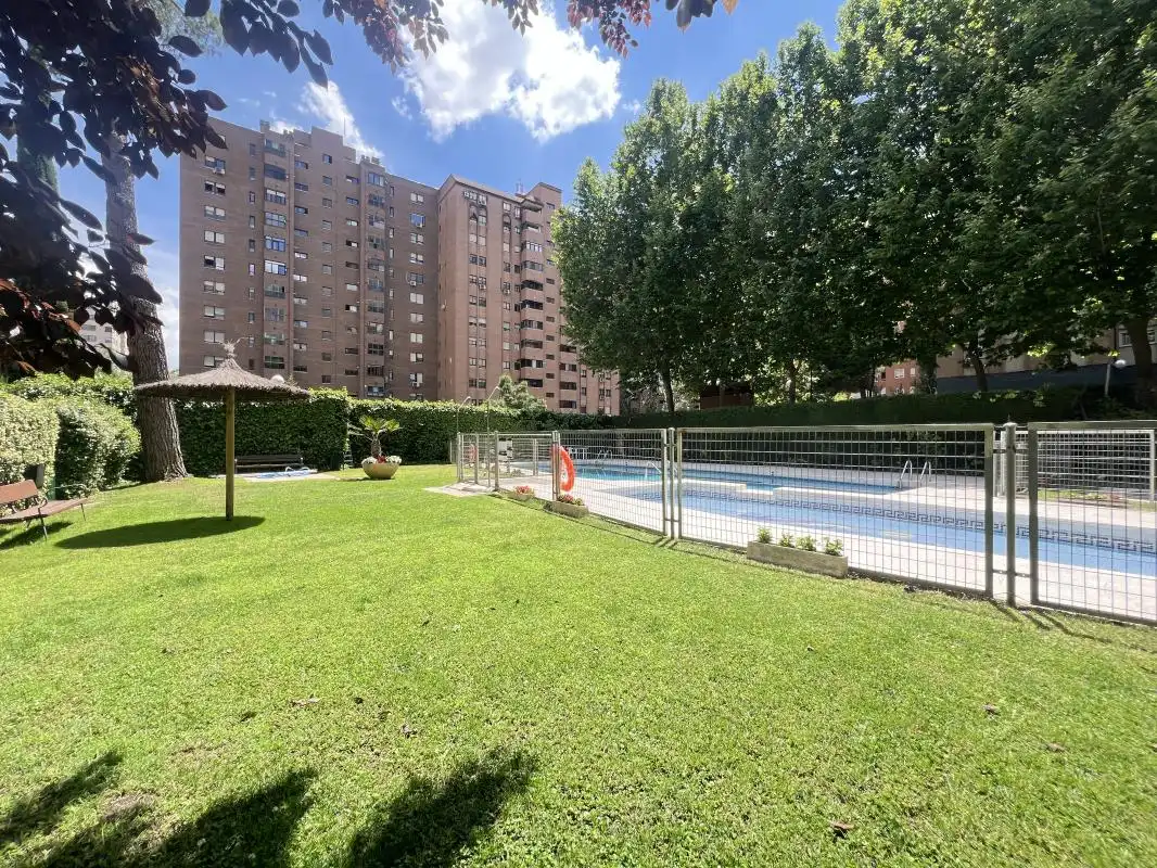 Swimming pool of Flat for rent in Madrid  with Air Conditioner, Heating and Swimming Pool