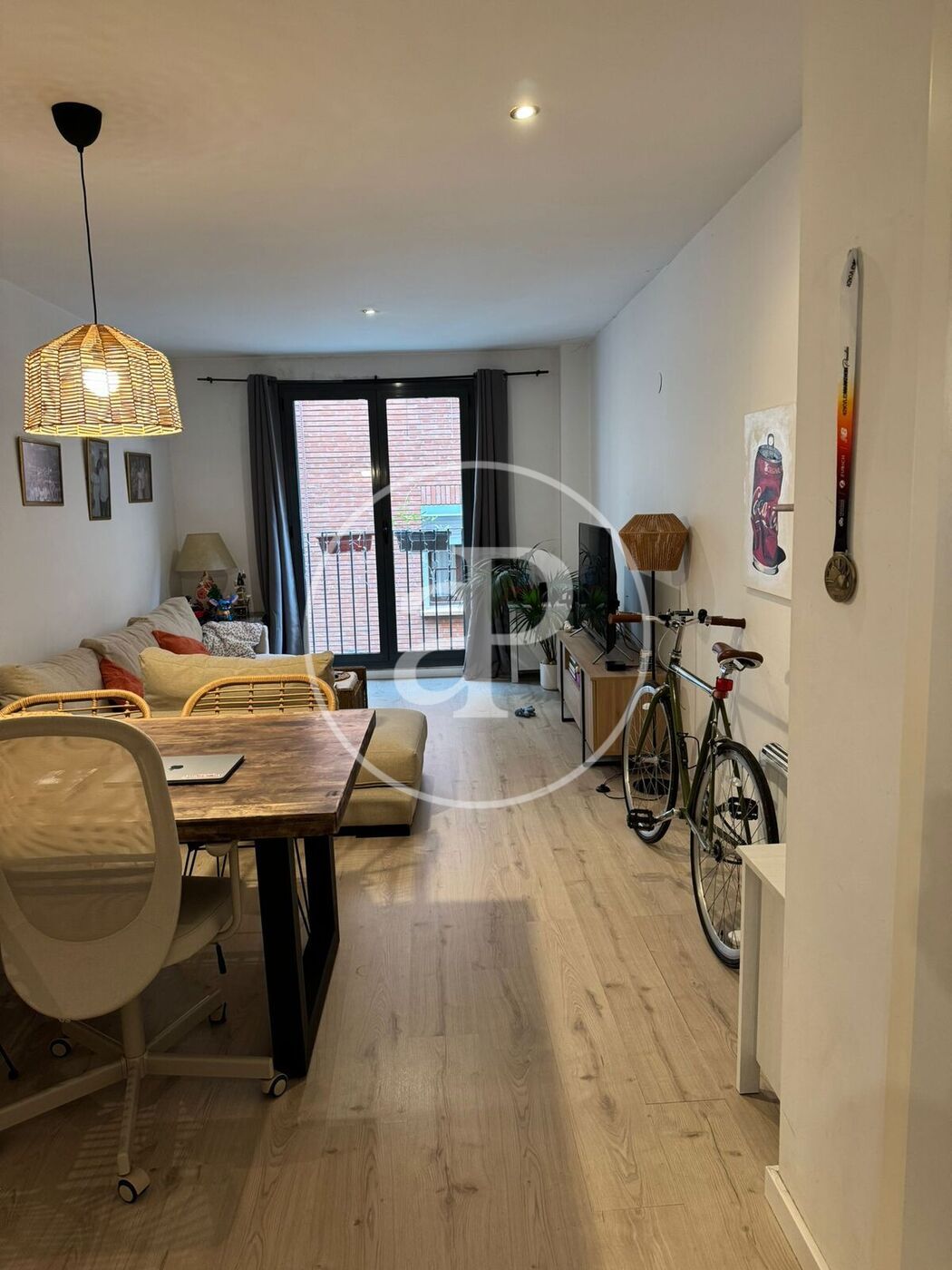 Living room of Flat for rent in  Valencia Capital  with Air Conditioner, Heating and Furnished