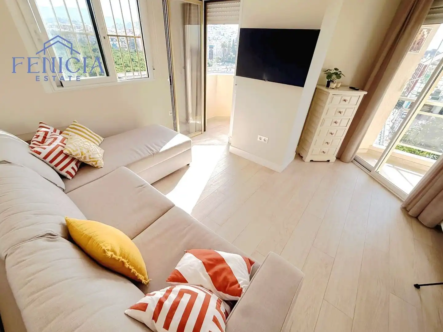 Living room of Flat for rent in Almuñécar  with Terrace, Furnished and Community pool