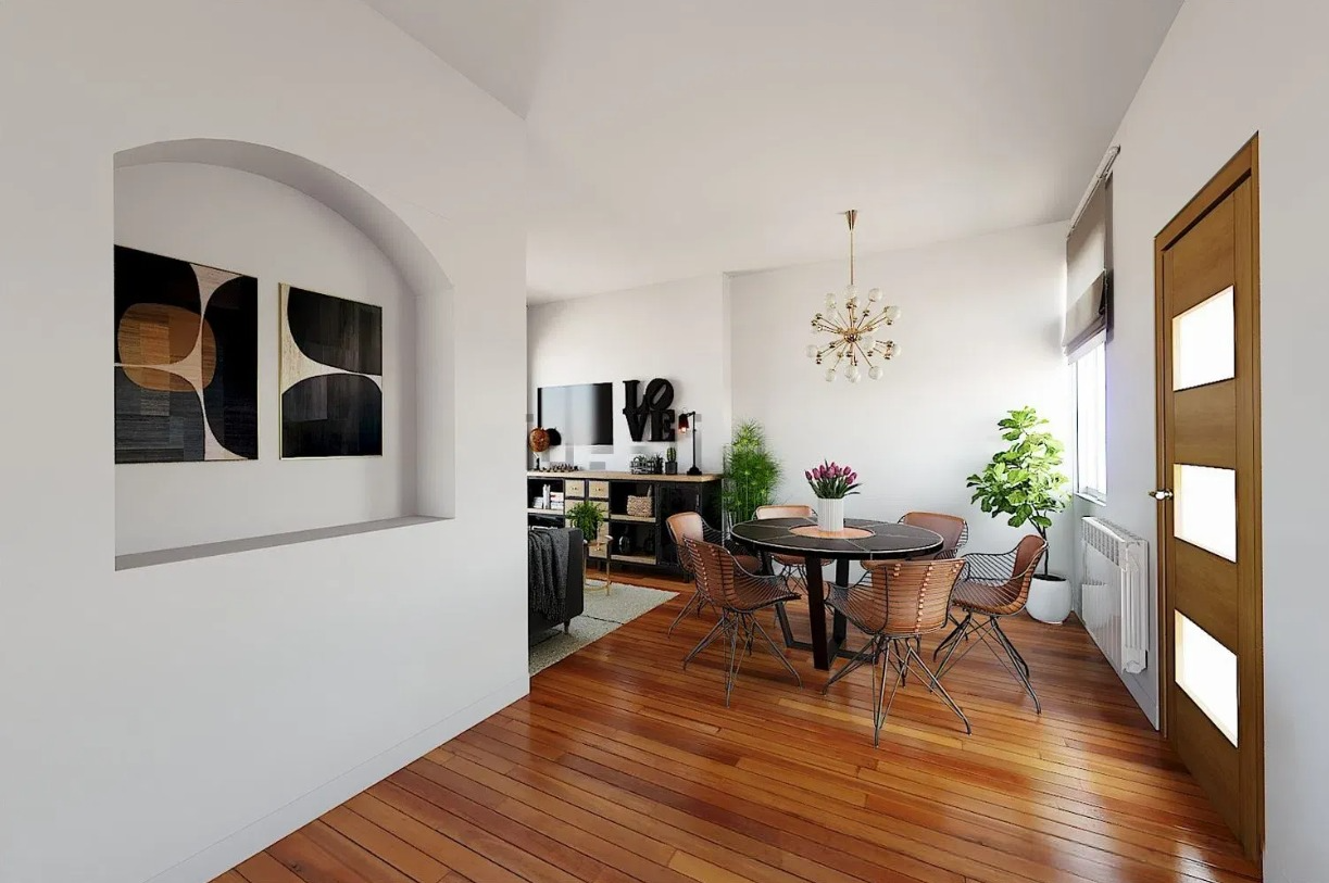 Living room of House or chalet for sale in  Madrid Capital  with Balcony