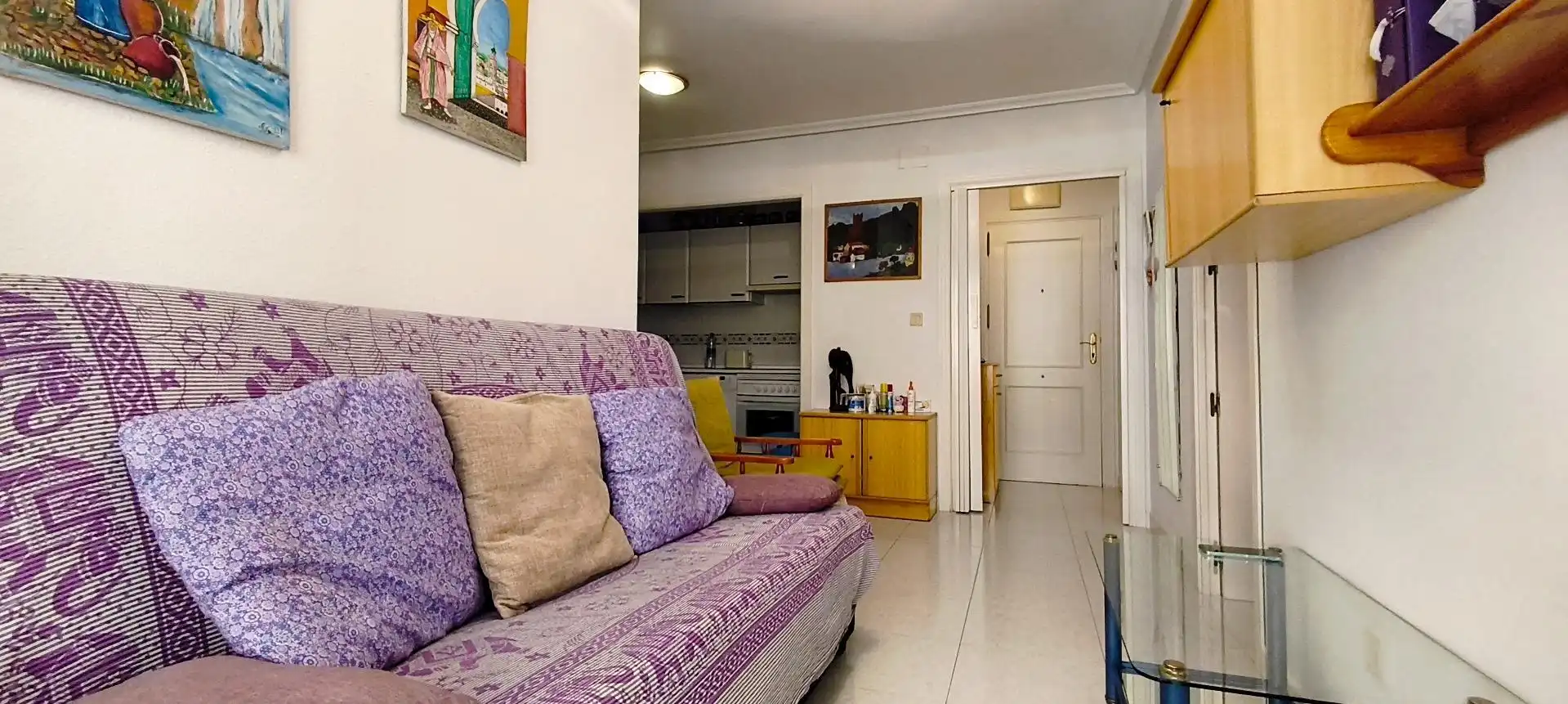 Living room of Apartments for sale in Santa Pola  with Air Conditioner, Terrace and Furnished
