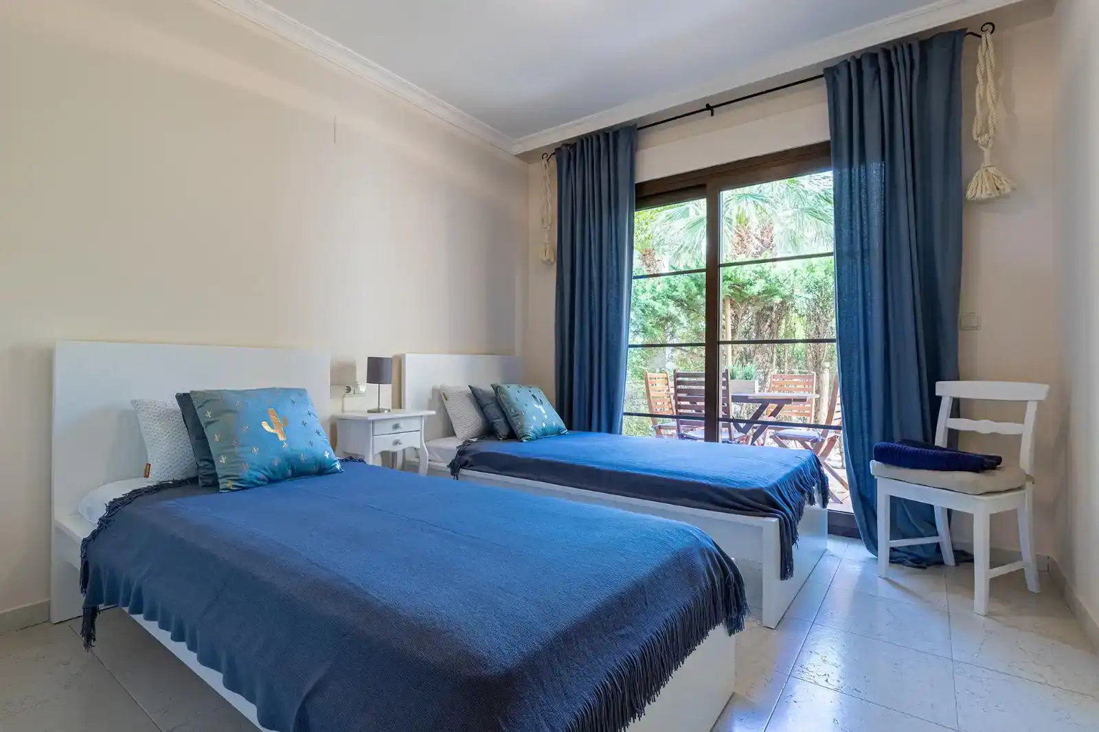 Schlafzimmer von Wohnung zur Miete in Altea mit Klimaanlage, Privatgarten und Abstellraum