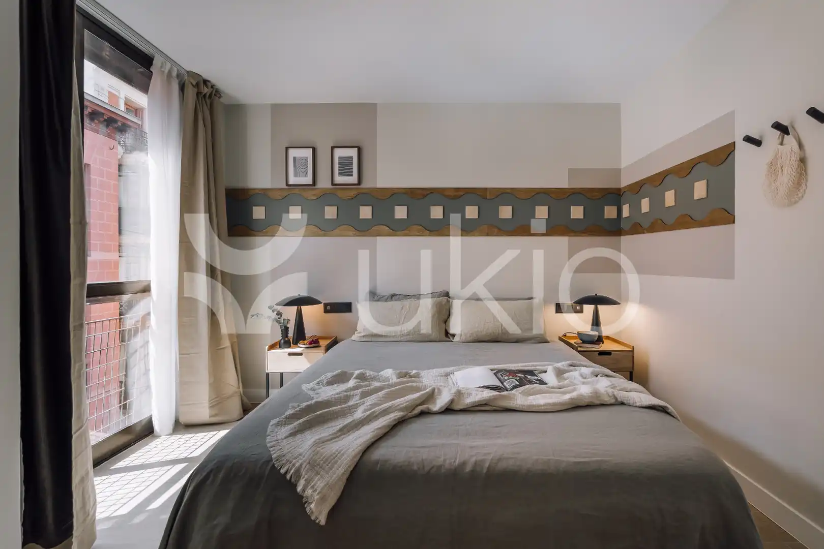 Habitación de Apartamento de alquiler en Madrid con Aire acondicionado, Calefacción y Amueblado