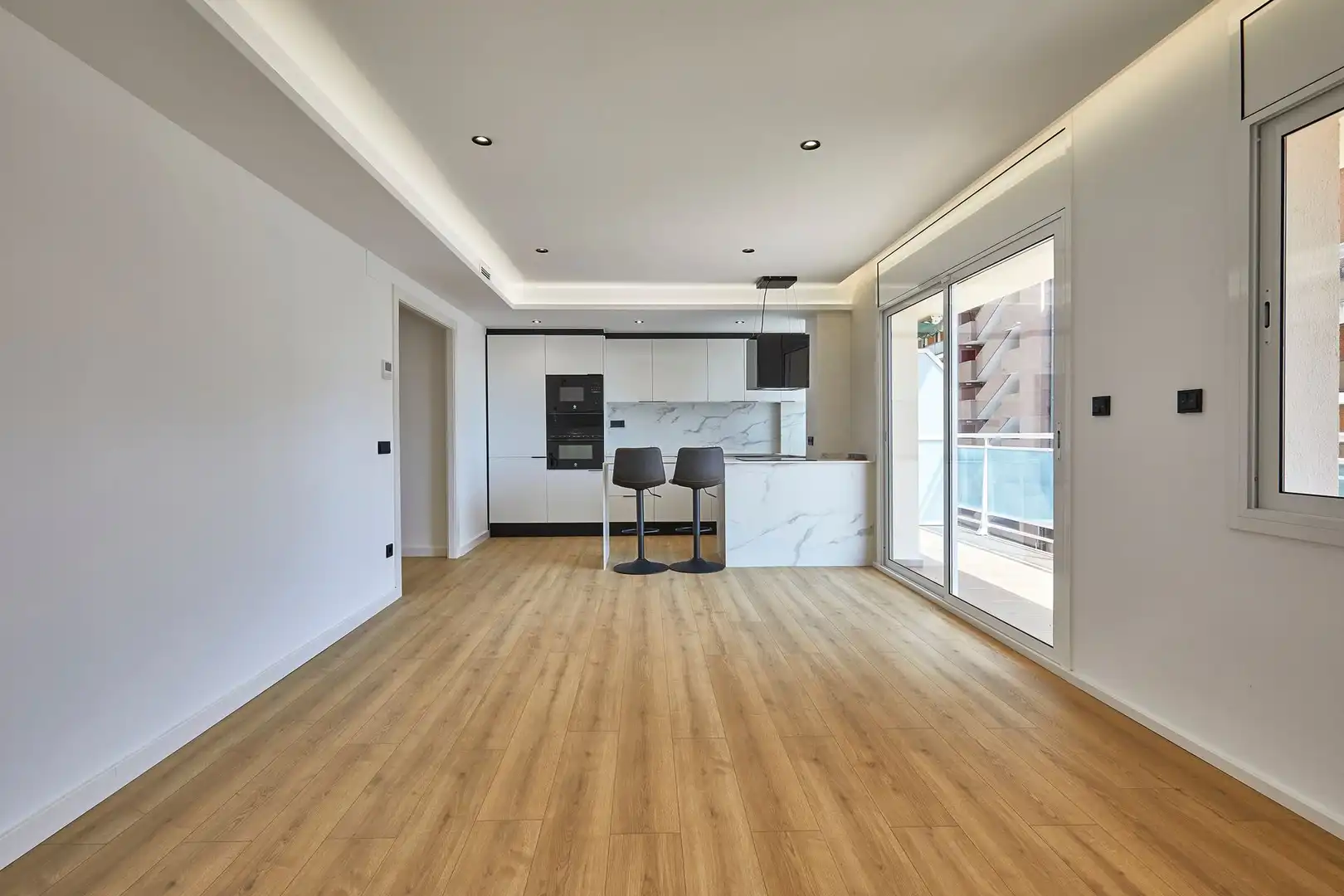 Living room of Flat for sale in Malgrat de Mar  with Air Conditioner, Heating and Parquet flooring