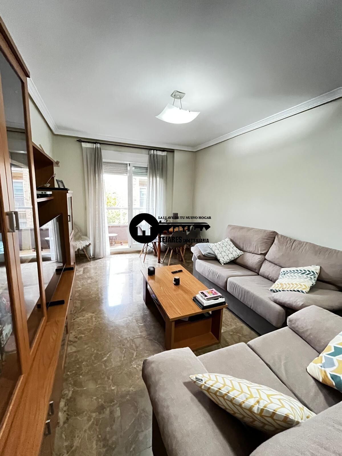 Living room of Flat for sale in  Albacete Capital  with Heating, Storage room and Furnished